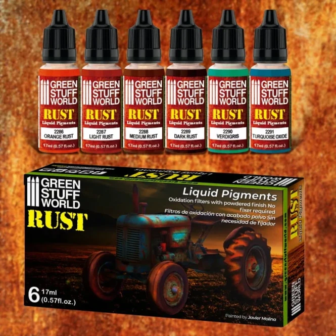 Green Stuff World Liquid PigmentsPaint Set - RUST