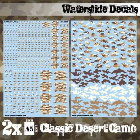 Decal sheets - CLASSIC DESERTOCHRES CAMO