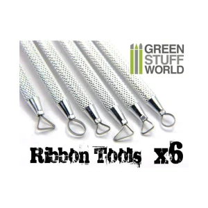Green Stuff World6x Mini Ribbon Sculpting Tool Set