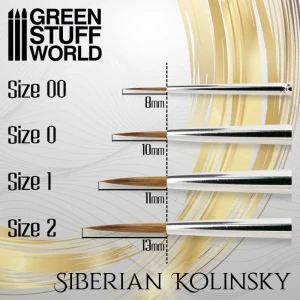 GOLD SERIES Siberian Kolinsky Brush - Size 0