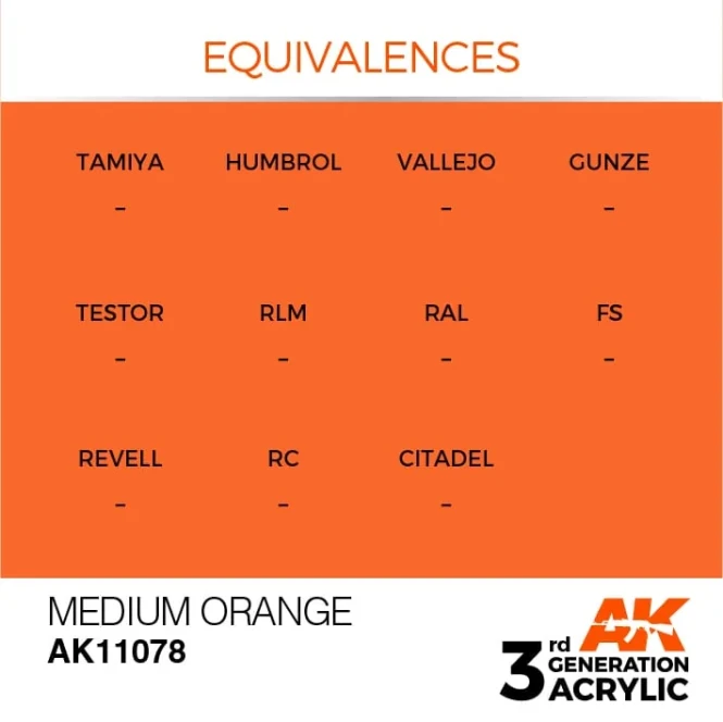 MEDIUM ORANGE – STANDARD