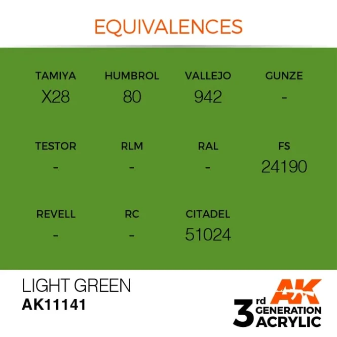 LIGHT GREEN – STANDARD