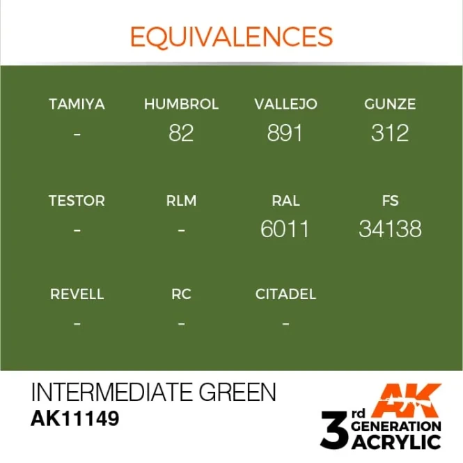 INTERMEDIATE GREEN – STANDARD