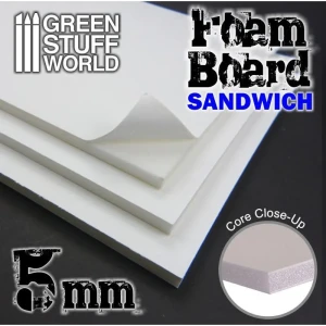 Foamed PVC 5mm - 200x300mm  3 arkusze