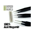 100% Anti-magnetic QUARTZ Tweezers SET