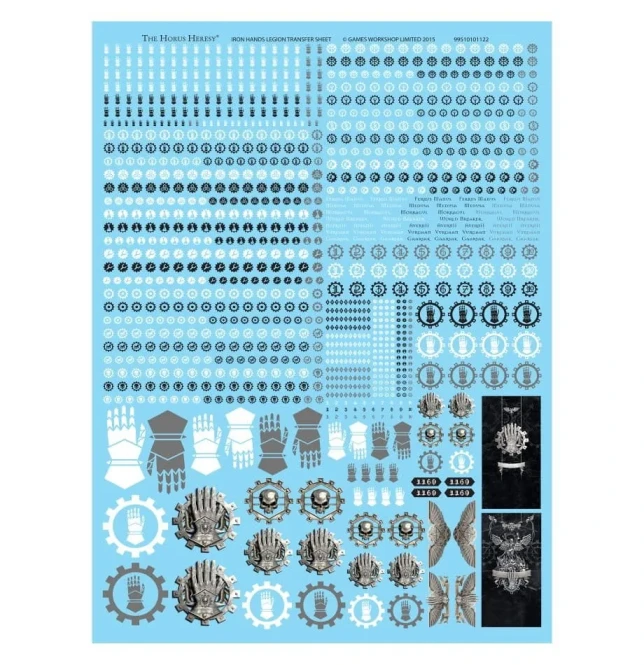 Iron Hands  Legion Transfer Sheet