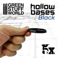 Hollow Plastic Bases - BLACK 50mm ( 5 podstawek)
