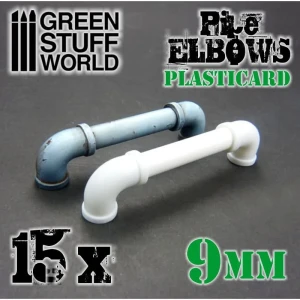 Plasticard Pipe ELBOWS 9mm