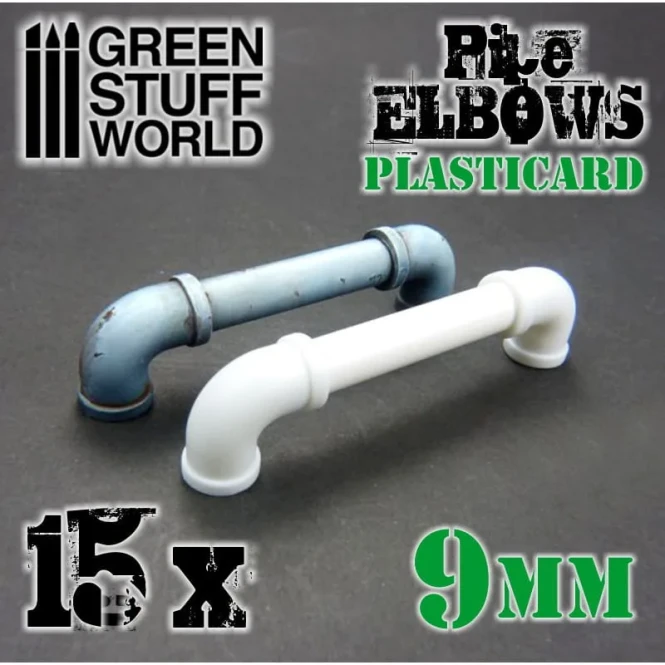 Plasticard Pipe ELBOWS 9mm