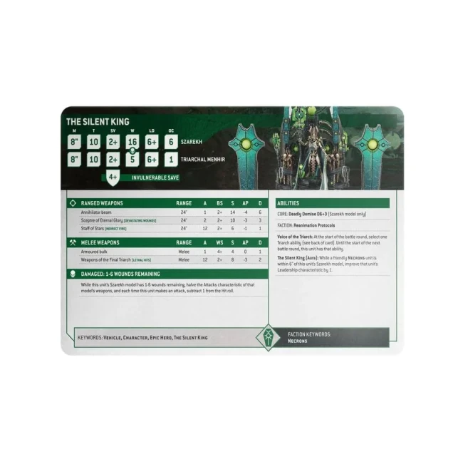 Datasheet cards: Necrons (English)