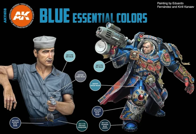 BLUE ESSENTIAL COLORS 3GEN SET