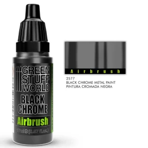Chrome Paint - Black 17ml Airbrush