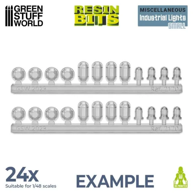 3D Printed Set - Industrial Lights - Small