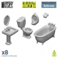 3D Printed Set - Toilet and WC