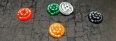 Trackers Counters, Range 0-59, Size 25mm, Random C