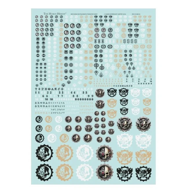Mechanicum Taghimata Transfer Sheet