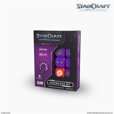 Starcraft Zerg Custom Dice Set