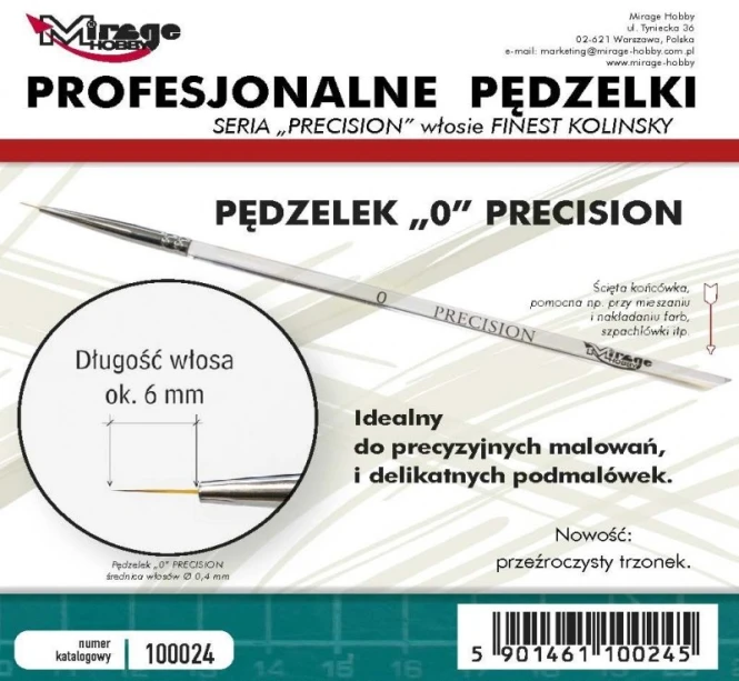 100024 MIRAGE PĘDZELEK PRECISION KOLYNSKI- 0