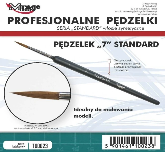 100023 MIRAGE PĘDZELEK STANDARD ROZMIAR 7