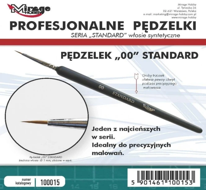 100015 MIRAGE PĘDZELEK STANDARD ROZMIAR 00