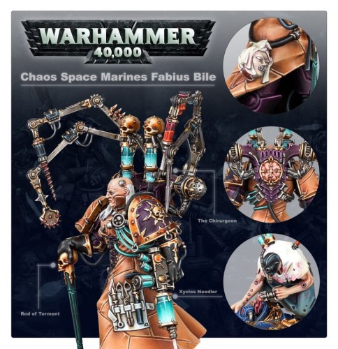 Chaos Space Marines: Fabius Bile – mistrz mutacji i heretycki genetyk