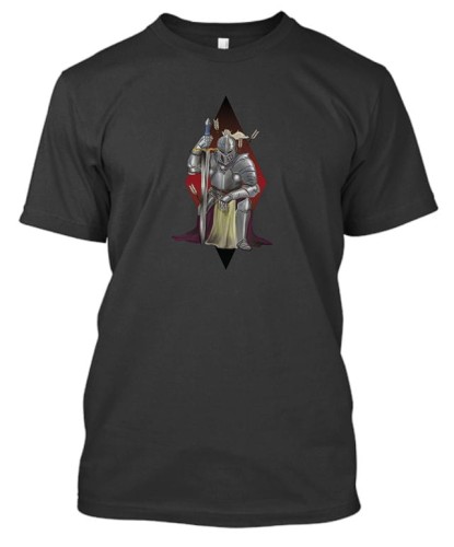 Koszulka z Wzorem upadły rycerz.