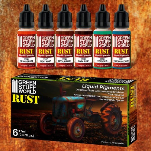 Green Stuff World Liquid PigmentsPaint Set - RUST