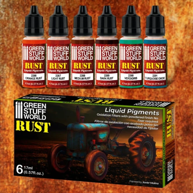 Green Stuff World Liquid PigmentsPaint Set - RUST