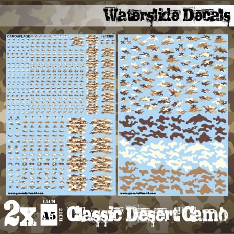 Decal sheets - CLASSIC DESERTOCHRES CAMO