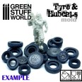 Tyre and hubcap TextureSilicone Stamp