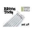 Green Stuff World6x Mini Ribbon Sculpting Tool Set