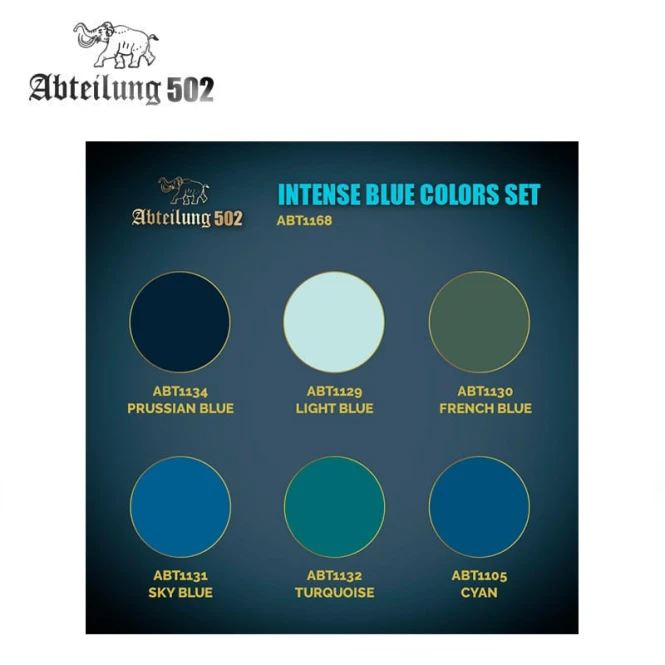 Abt1168 Intense Blue Colors Set