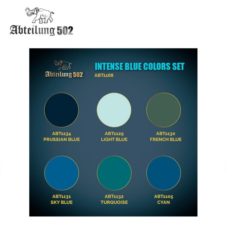 Abt1168 Intense Blue Colors Set