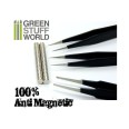 100% Anti-magnetic QUARTZ Tweezers SET