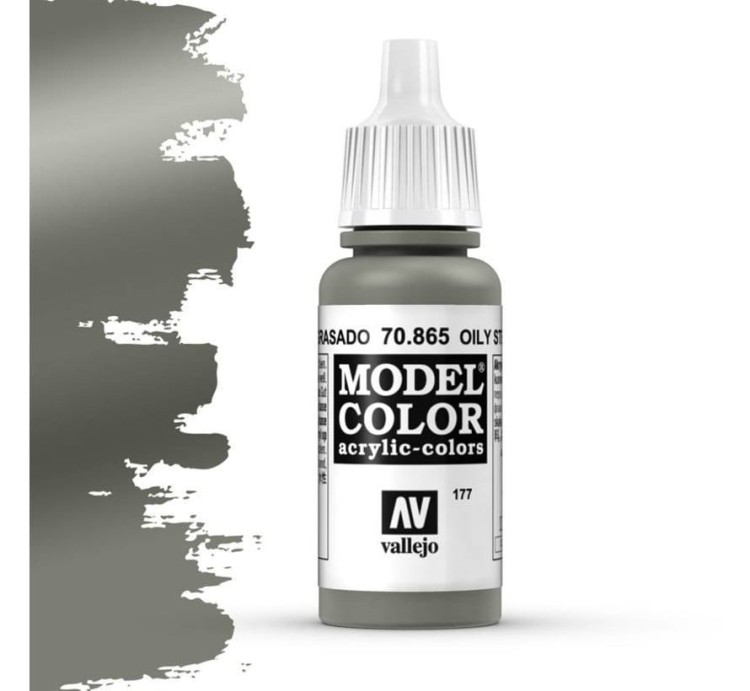 VALLEJO 70865 Model 196 Color Oily Steel - 18 ml