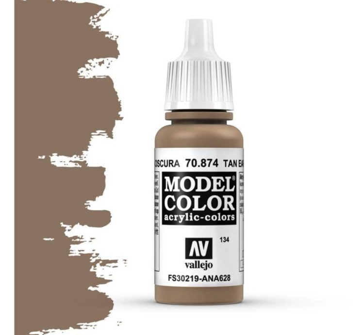 VALLEJO 70874 Model Color 141 - Tan Earth - 18 ml