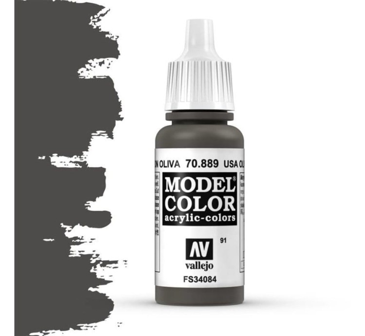 VALLEJO 70889 Model Color 130 - Olive Brown - 18 m