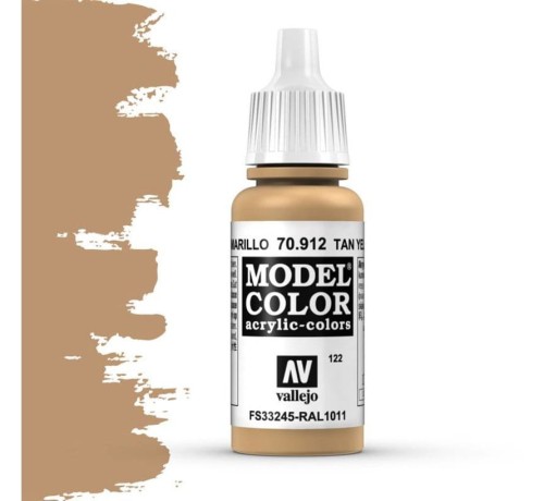Vallejo Model Color Tan Yellow -17ml -70912