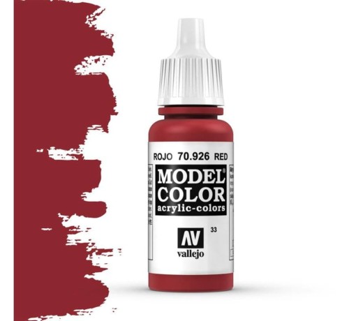 VALLEJO 70926 Model Color 034 - Red - 18 ml