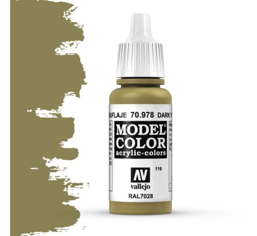 VALLEJO 70978 Model Color 120 - Dark Yellow - 18 m