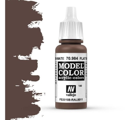 VALLEJO 70984 Model Color 155 - Flat Brown - 18 ml