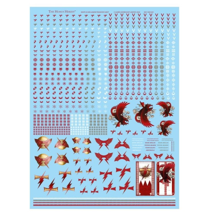 White Scars  Legion Transfer Sheet