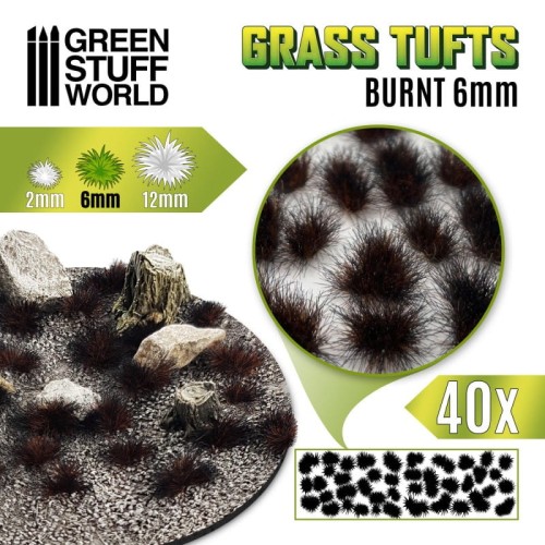 Green Stuff World Grass Tufs Burnt 6mm