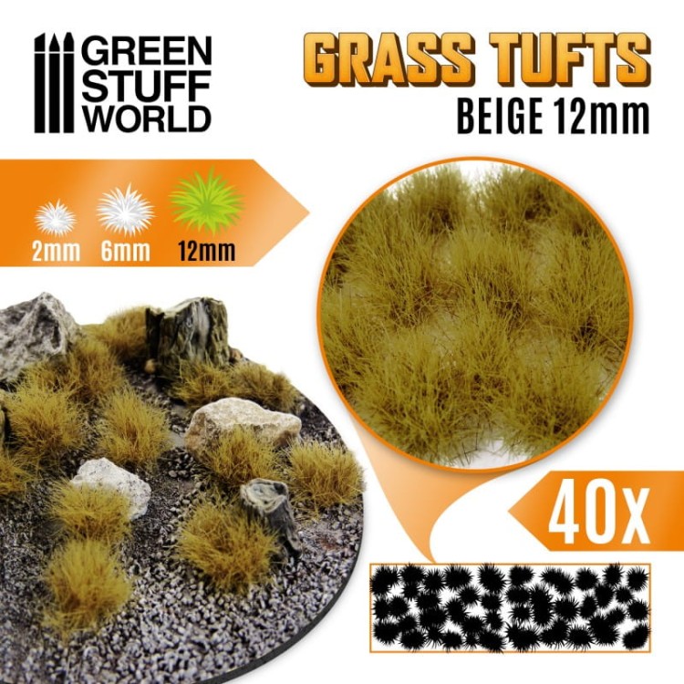 Green Stuff World Grass Tufts Beige 12mm