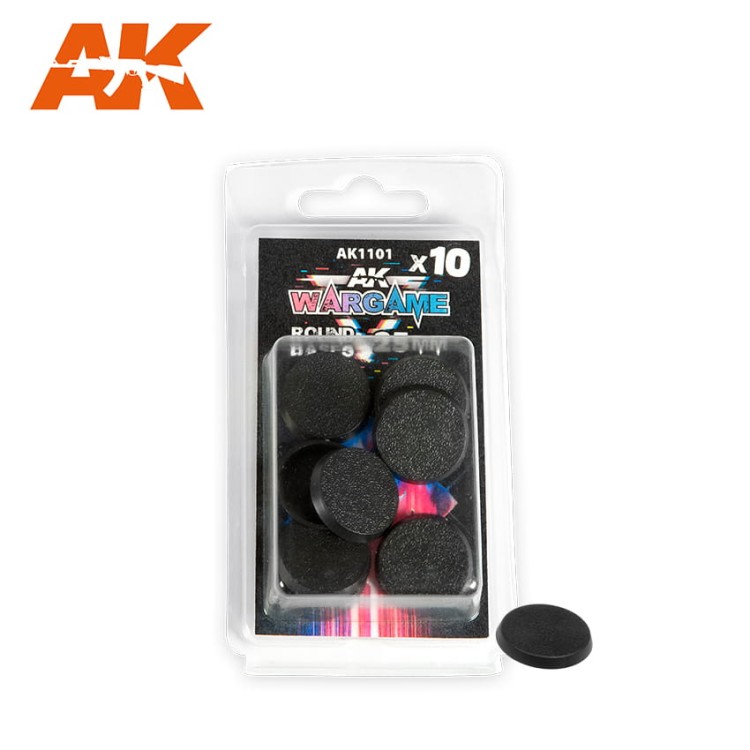 ROUND BASE 25mm (10 SZT.)