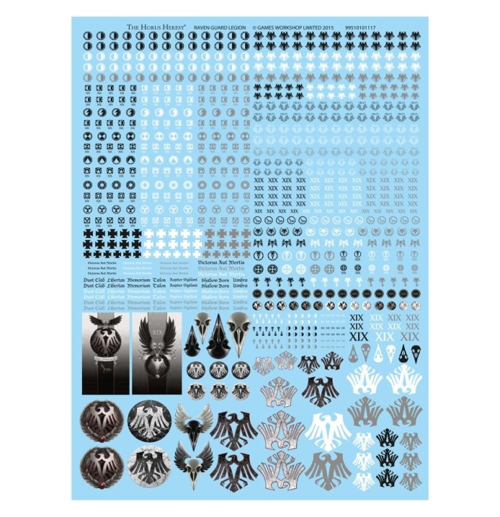 Raven Guard Legion Transfer Sheet Horus Heresy
