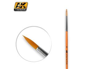 AK607 ROUND BRUSH 8 SYNTHETIC