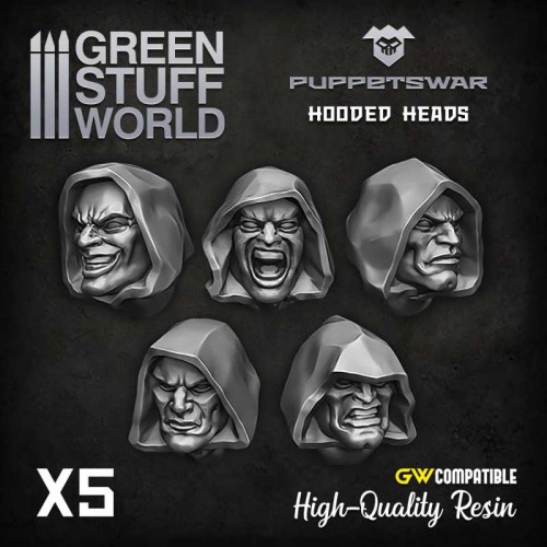 Hooded heads odlew żywiczny Puppetswar