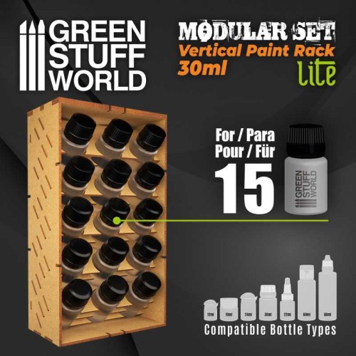 Pionowy organizer na farby pojemniki 30ml x 15 szt