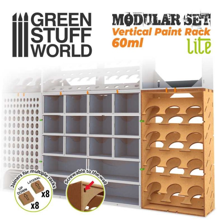 Pionowy organizer na farby pojemniki 60ml x 12 szt
